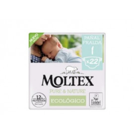 PAÑAL MOLTEX PURE & NATURE T1 (22 PAÑALES)