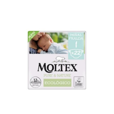 PAÑAL MOLTEX PURE & NATURE T1 (22 PAÑALES)