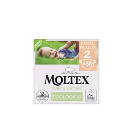 PAÑAL MOLTEX PURE & NATURE T2 (36 PAÑALES)