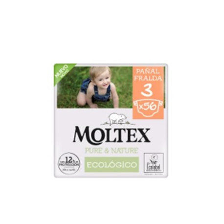 PAÑAL MOLTEX PURE & NATURE T3 (56 PAÑALES)