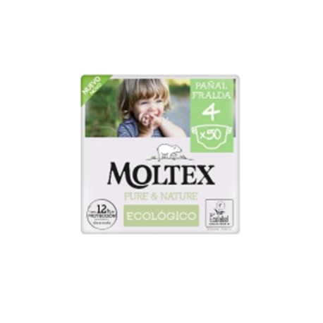 PAÑAL MOLTEX PURE & NATURE T4 (50 PAÑALES)